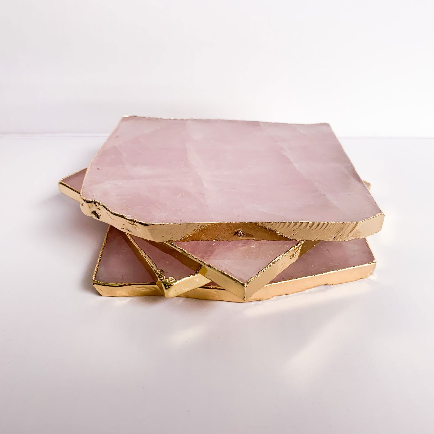 Rose Quartz Coaster | Set of Two | 50% OFF