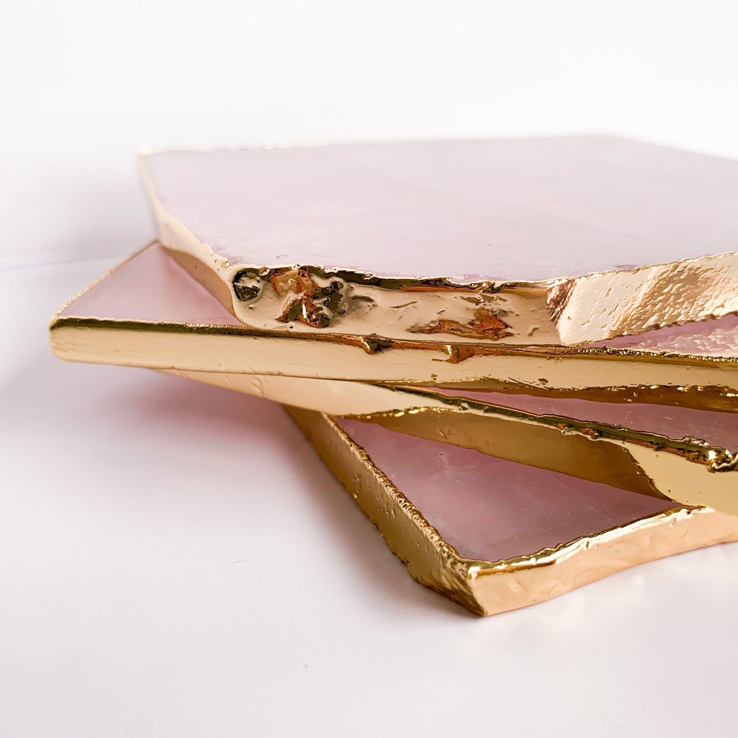 Rose Quartz Coaster | Set of Two | 50% OFF
