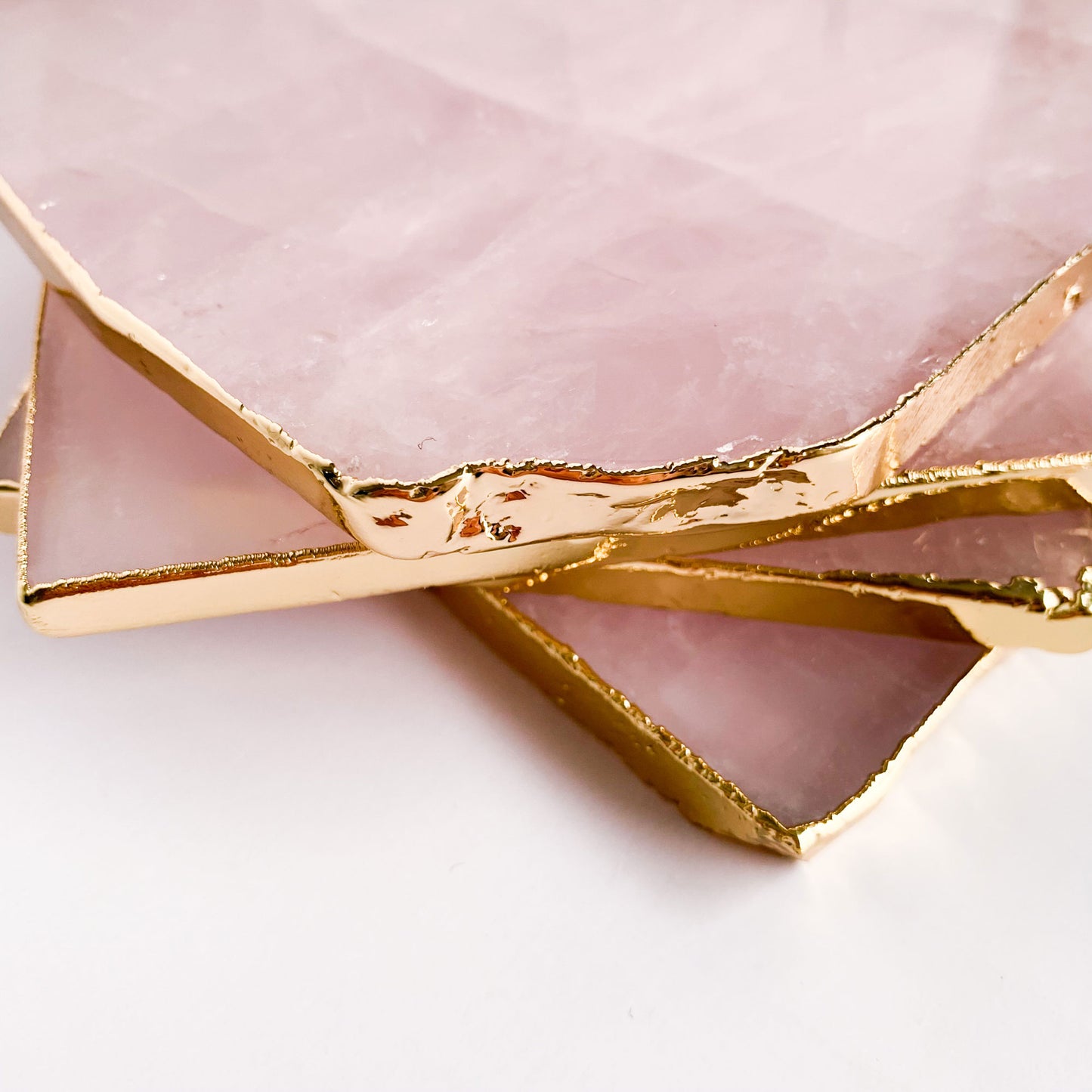 Rose Quartz Coaster | Set of Two | 50% OFF
