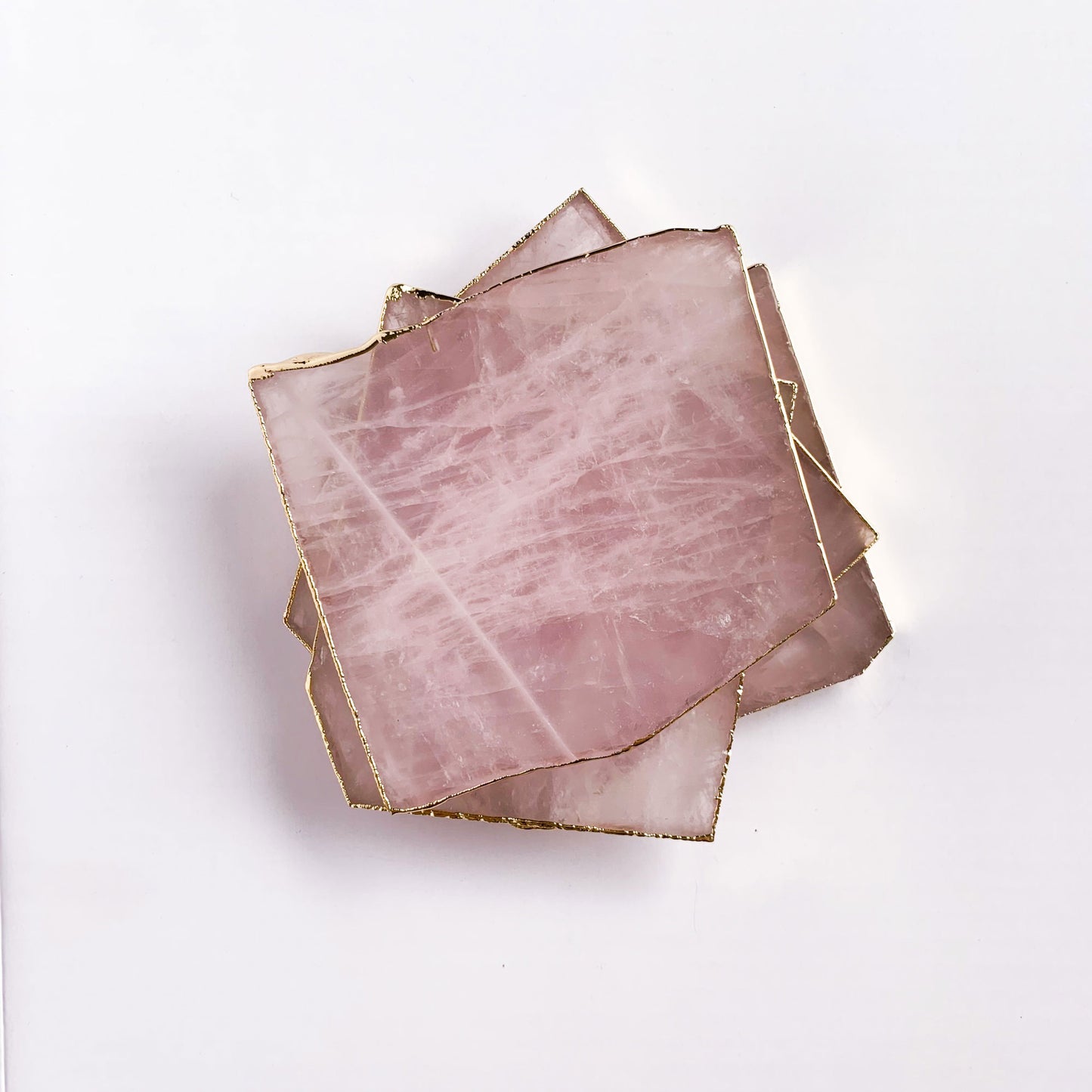 Rose Quartz Coaster | Set of Two | 50% OFF