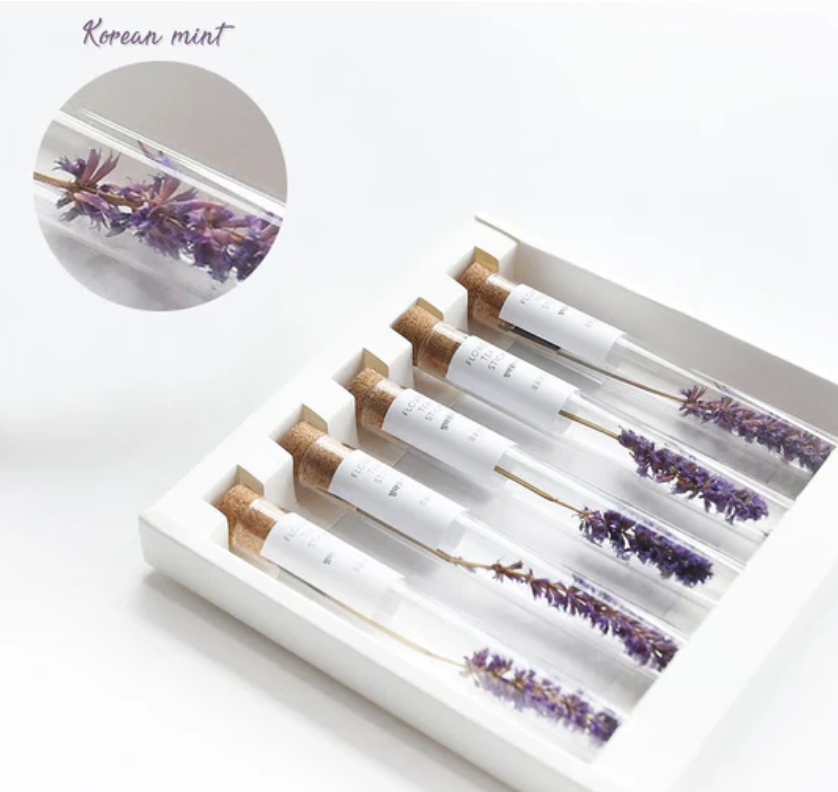 Kkokodam Tea Stick Gift Pack [Korean Mint] with display of in-use product. 