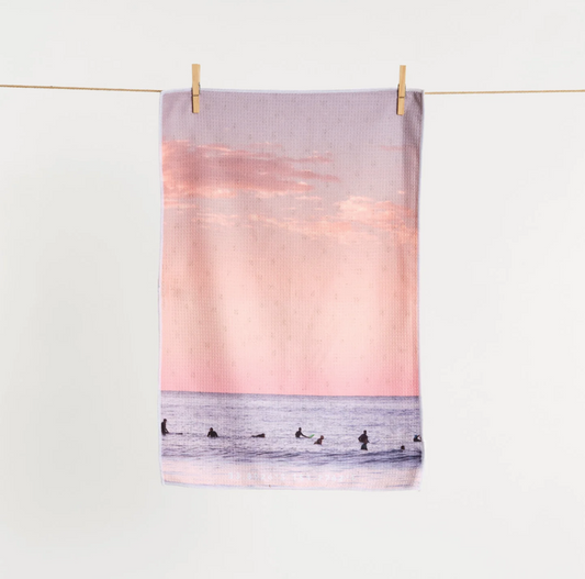 Destination Label Tea Towel |Morning Line Up| 50% OFF
