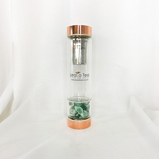 Crystal Tea Infuser Bottle [Aventurine]